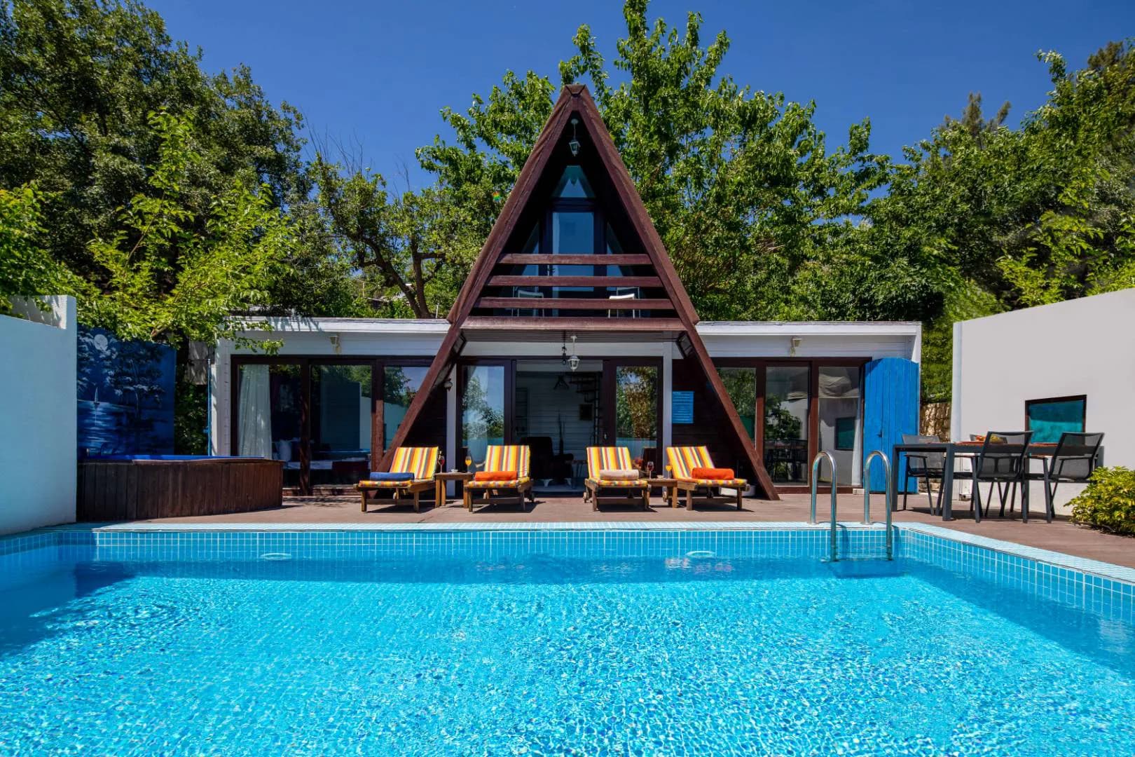Kaş İslamlar'da Doğa İle İç İçe, Özel Havuzlu, Korunaklı Villa görsel 3