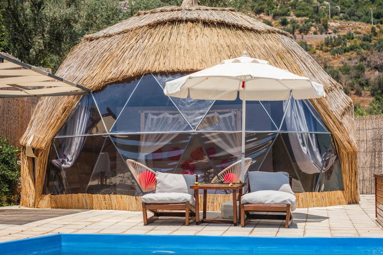 Fethiye Faralya'da Doğa İle İç İçe, Özel Havuzlu, Kiralık Glamping görsel 2