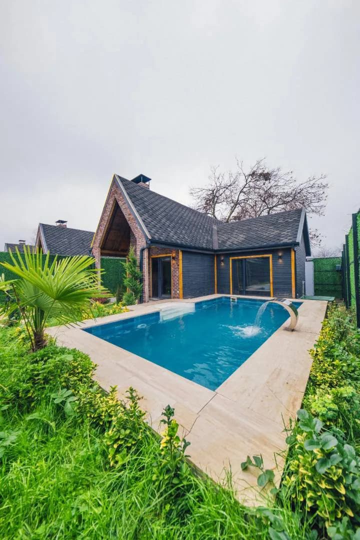 Sapanca Çayiçi'nde Muhteşem Doğada, Isıtmalı Havuzlu, Kiralık Bungalov görsel 2