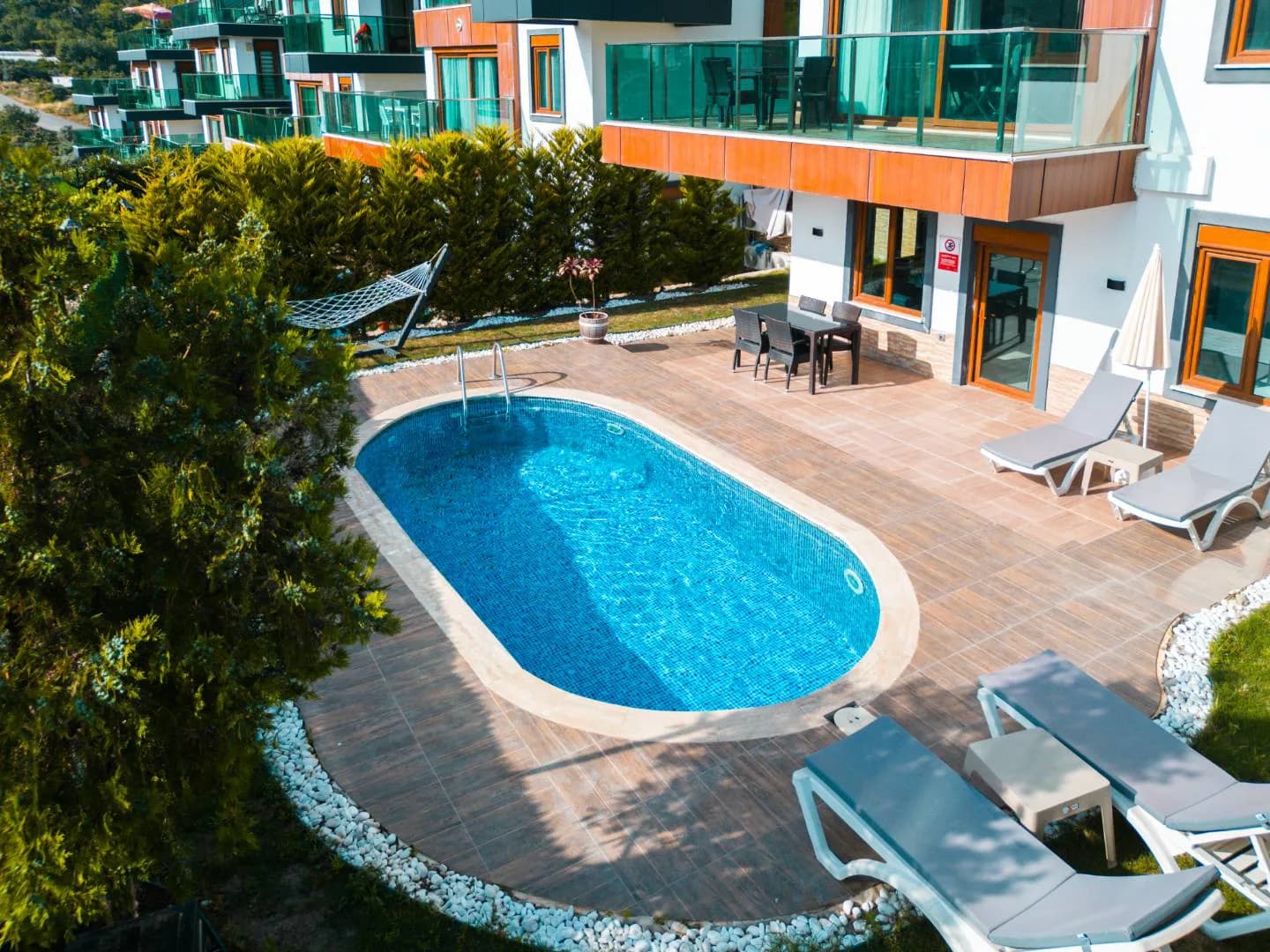 Antalya Alanya'da Deniz Manzaralı, Özel Havuzlu, 12 Kişilik Villa görsel 3