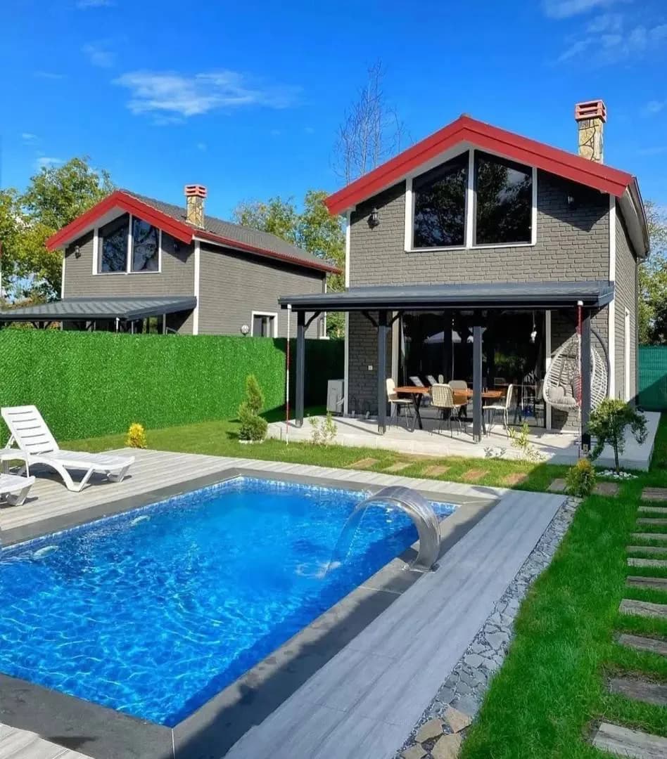Sapanca Yanık'ta Balayı Çiftlerine Uygun, Özel Havuzlu, Kiralık Bungalov görsel 2