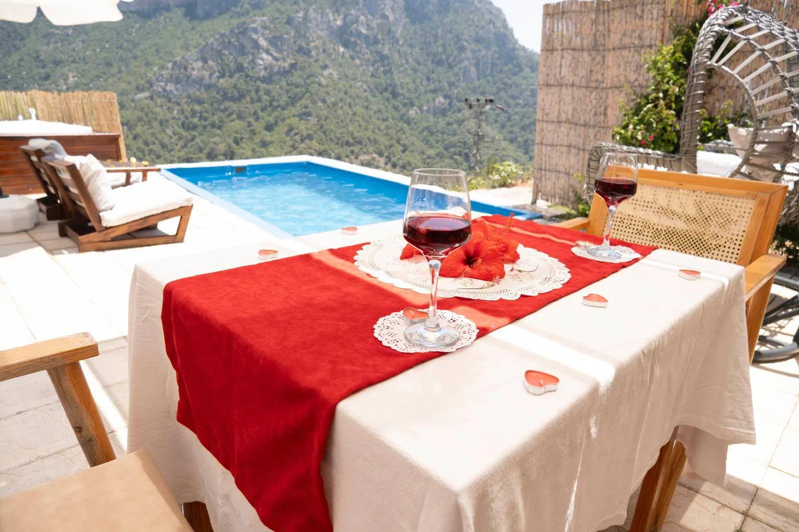 Fethiye Faralya'da Balayı Çiftlerine Uygun, Özel Havuzlu, Kiralık Glamping görsel 3
