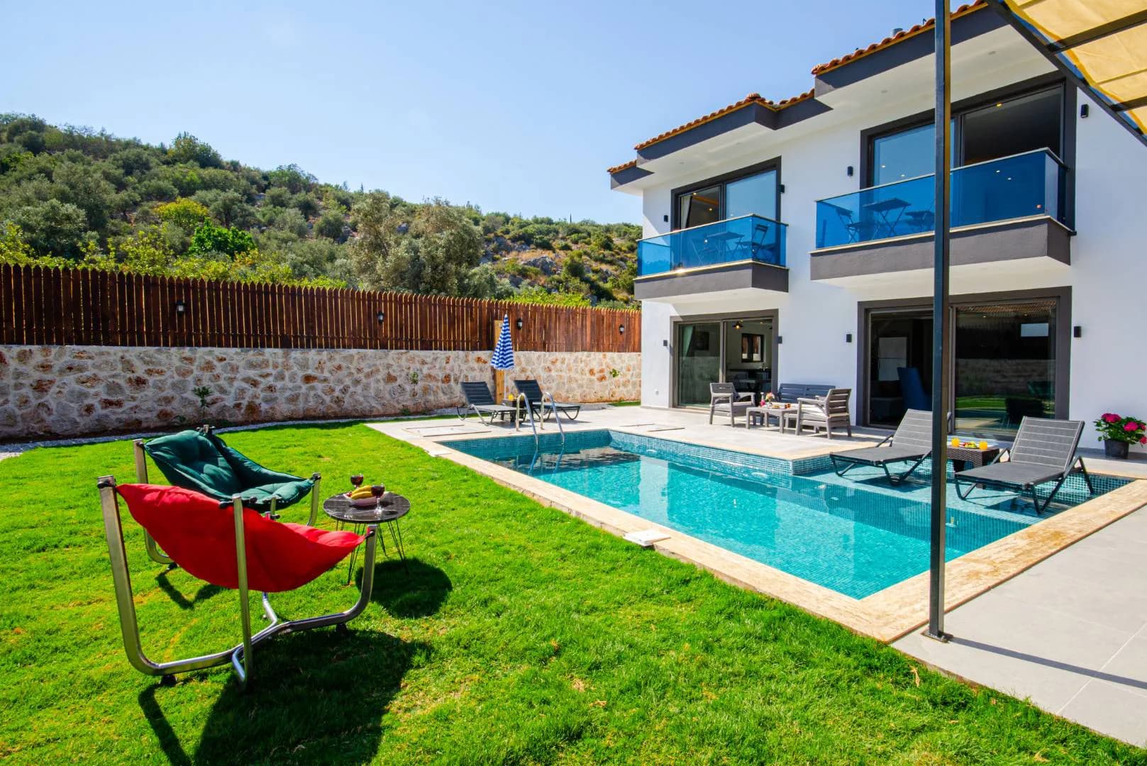 Kaş Gelemiş'te Yeşillikler İçerisinde, Özel Havuzlu, Jakuzili Villa görsel 1
