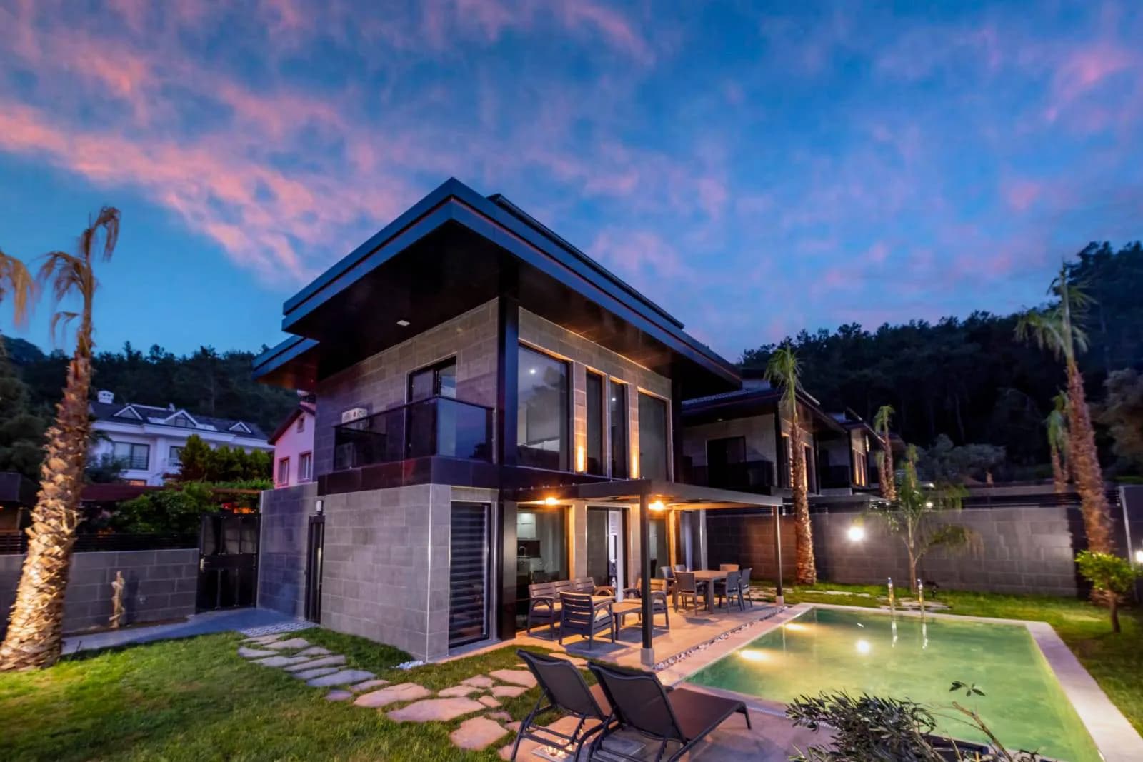 Fethiye Göcek'te Geniş Ailelere Uygun, Özel Havuzlu, 4+1 Villa görsel 2