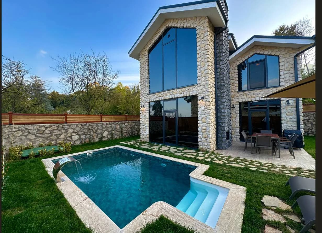 Sapanca Yanık'ta Yeşillikler İçerisinde, Özel Havuzlu, Modern Villa görsel 2