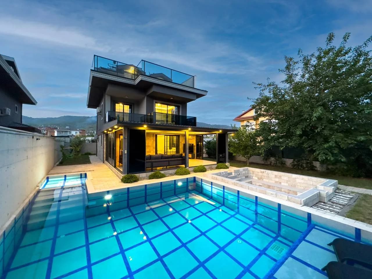 Fethiye Çiftlik'te Ferah Tasarımlı, Özel Havuzlu, Kiralık Villa görsel 2